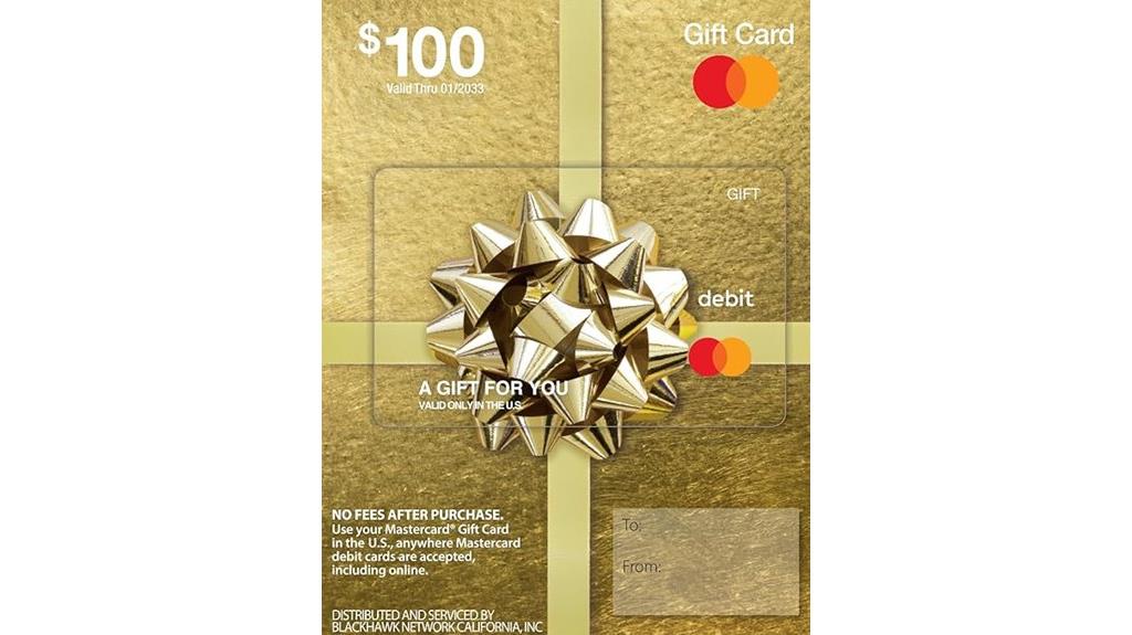 100 mastercard gift card