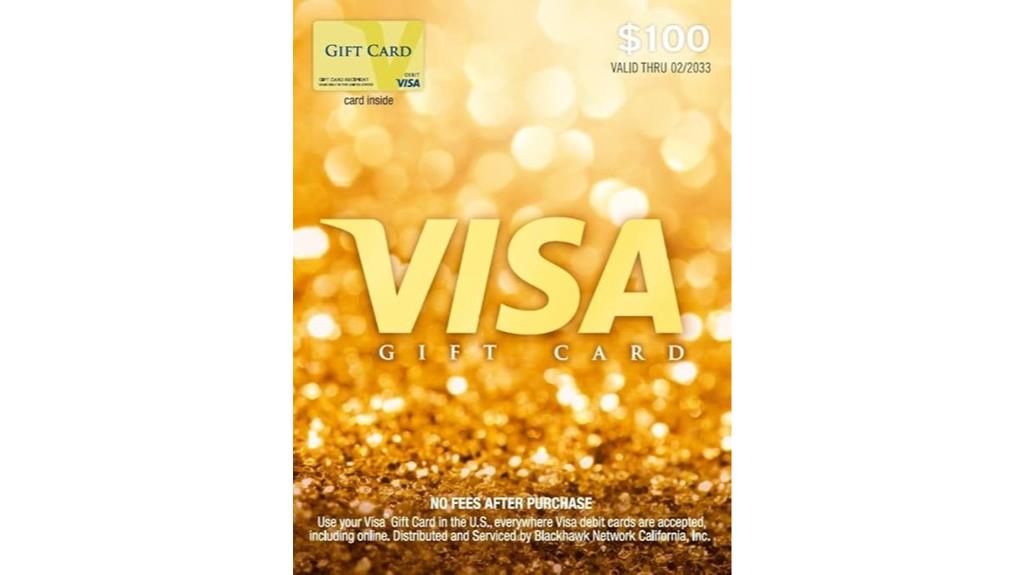100 visa gift card