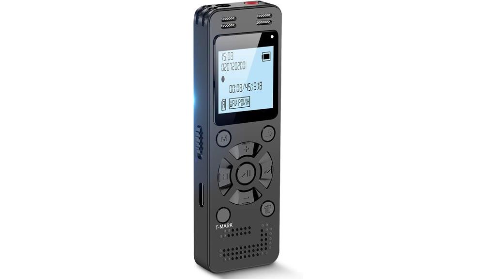 128gb voice recorder with password