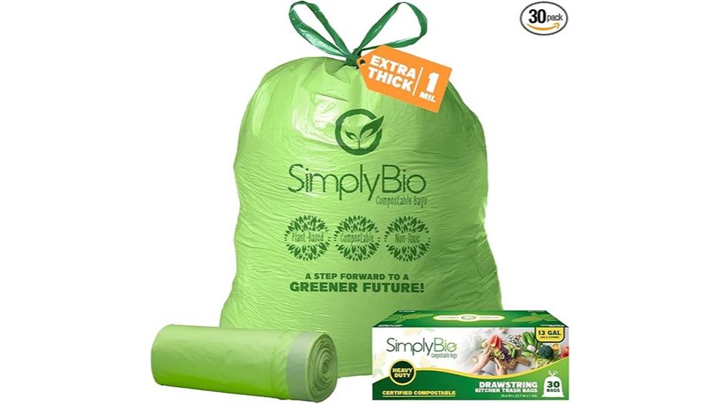 13 gallon compostable trash bags