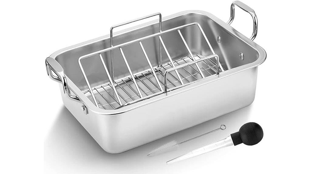 15 inch stainless steel roasting