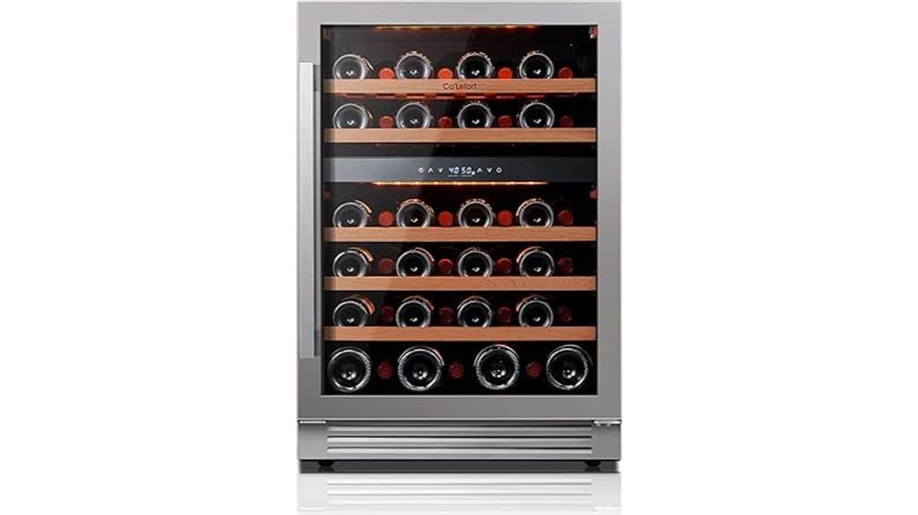 24 inch 46 bottle wine cooler