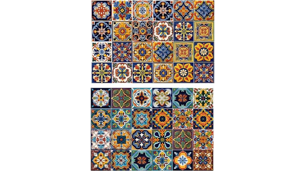 48 piece tile wall decals