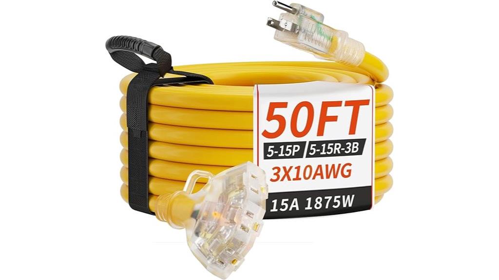 50 ft outdoor extension cord