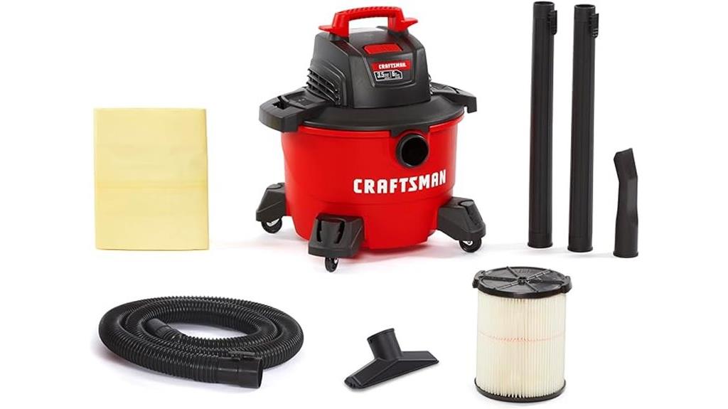 6 gallon wet dry shop vac
