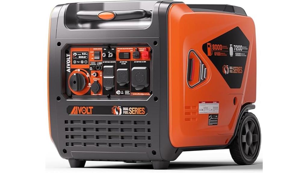 8000w dual fuel power