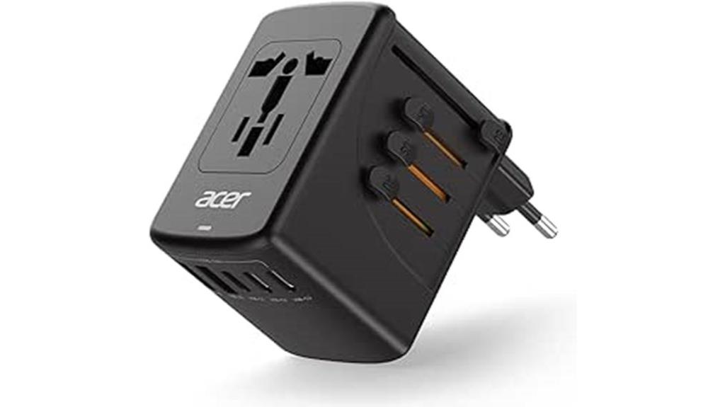 acer travel plug with ports