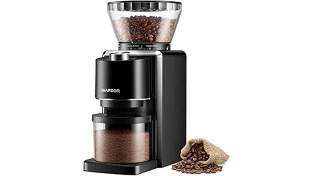 adjustable 35 setting coffee grinder