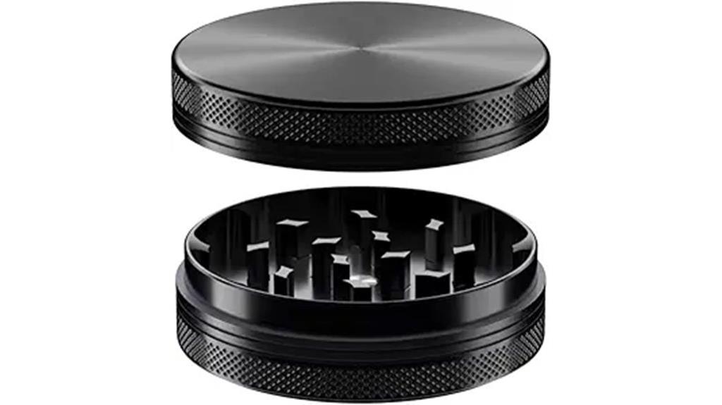 aluminum 2 layer herb grinder