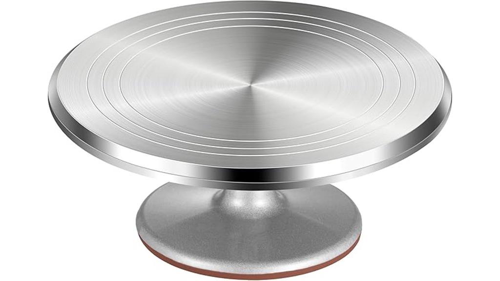 aluminum rotating cake turntable