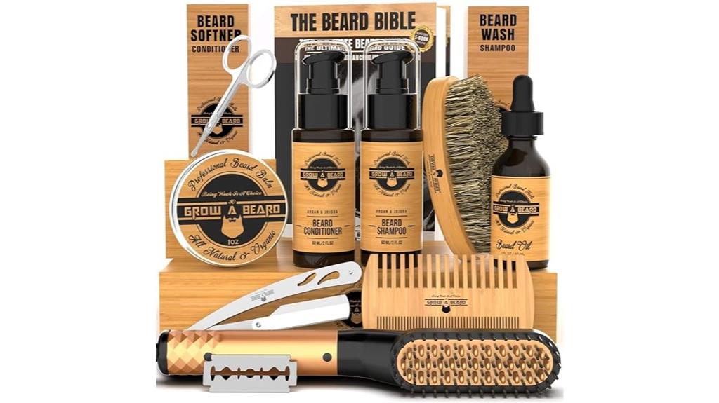 bamboo beard grooming kit