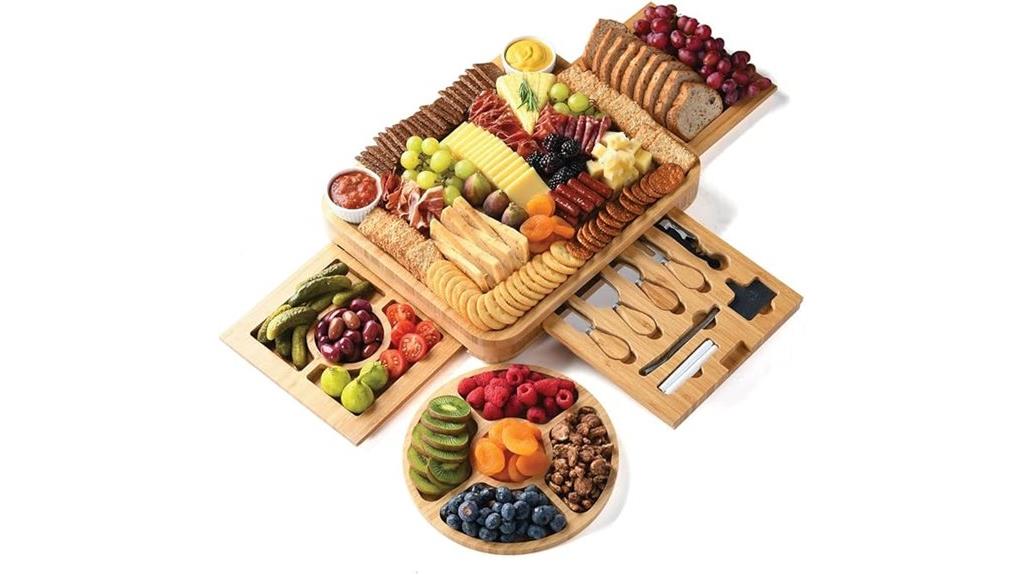 bamboo charcuterie gift set