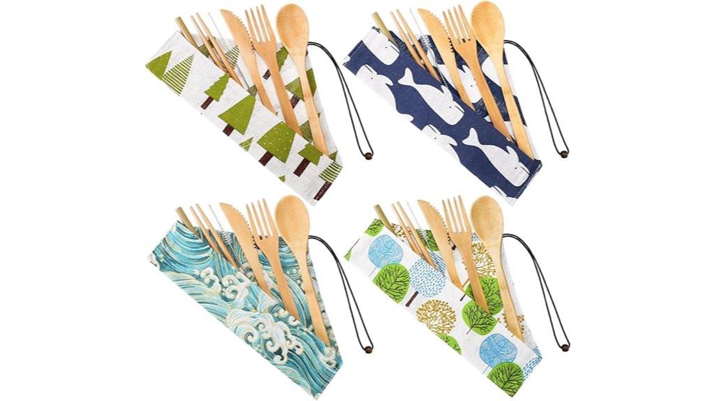 bamboo utensils set