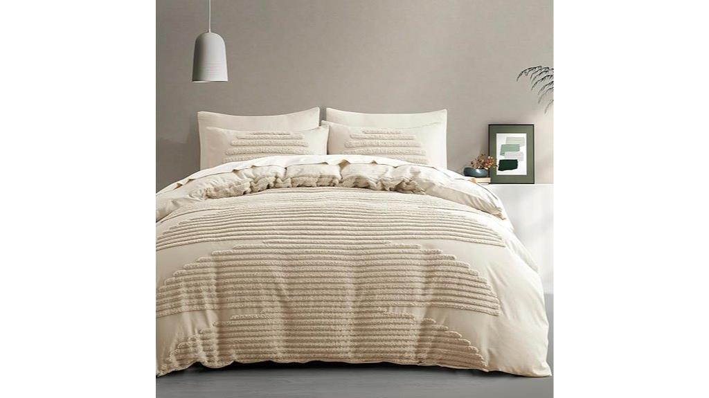 beige full queen bedding