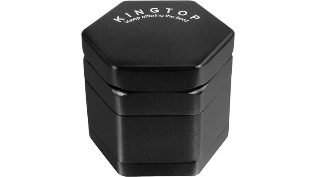 black aluminum alloy grinder