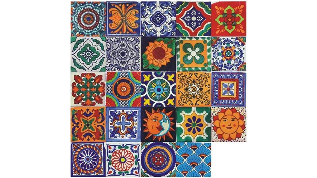 bohemian wall tile decals