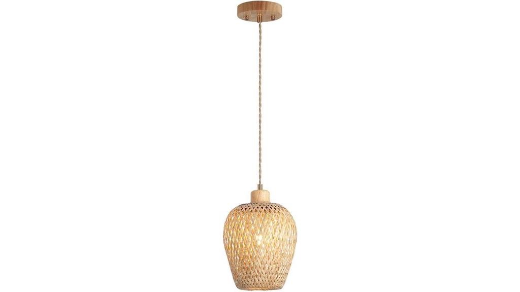 boho bamboo mini light