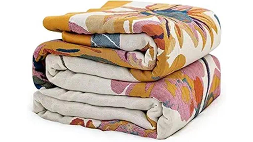 boho cotton throw blanket