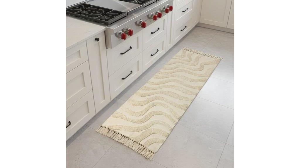 boho cotton washable rug