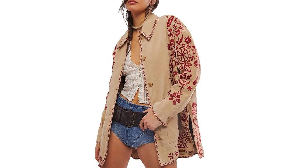 boho faux suede jacket
