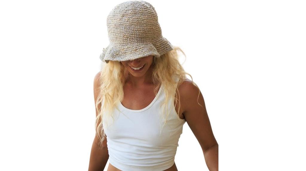 boho hemp sun hat