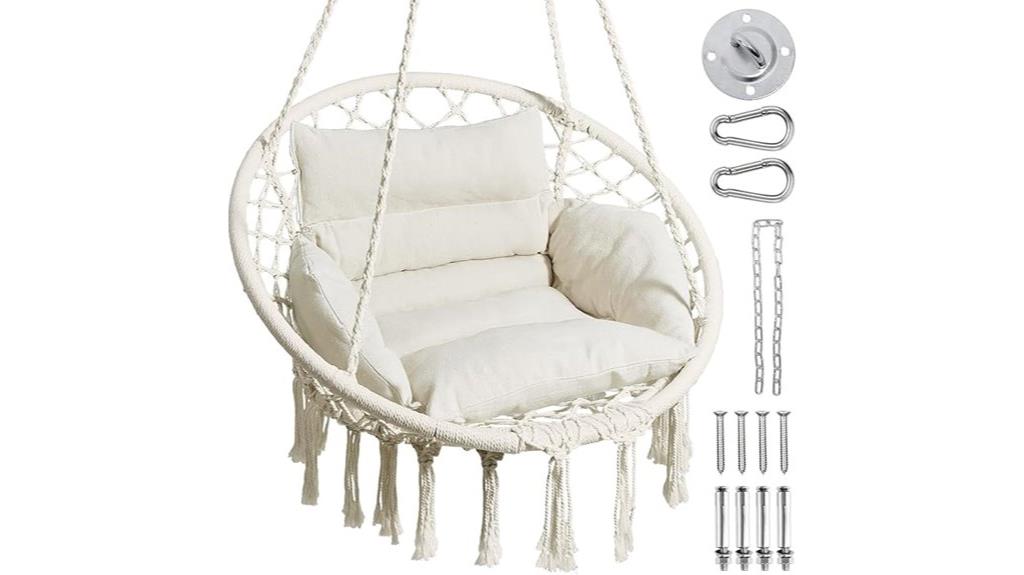 boho indoor outdoor swing