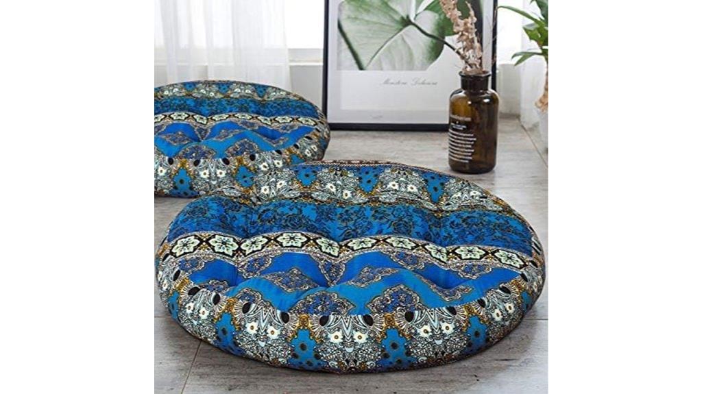 boho round floor cushion