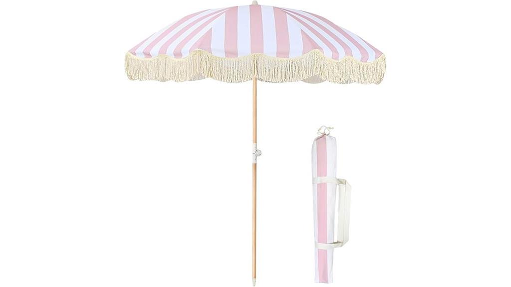 boho tassel patio umbrella
