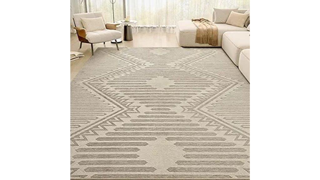 boho washable area rug