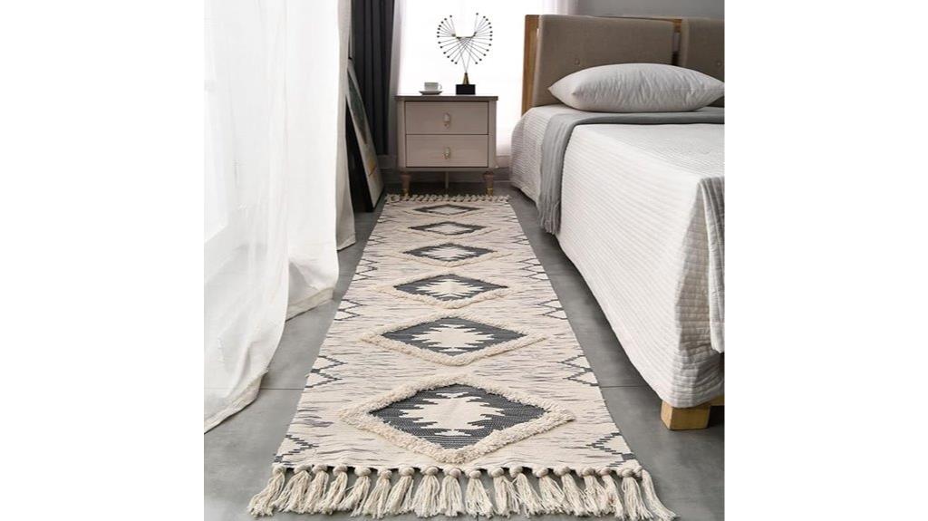 boho washable hallway rug