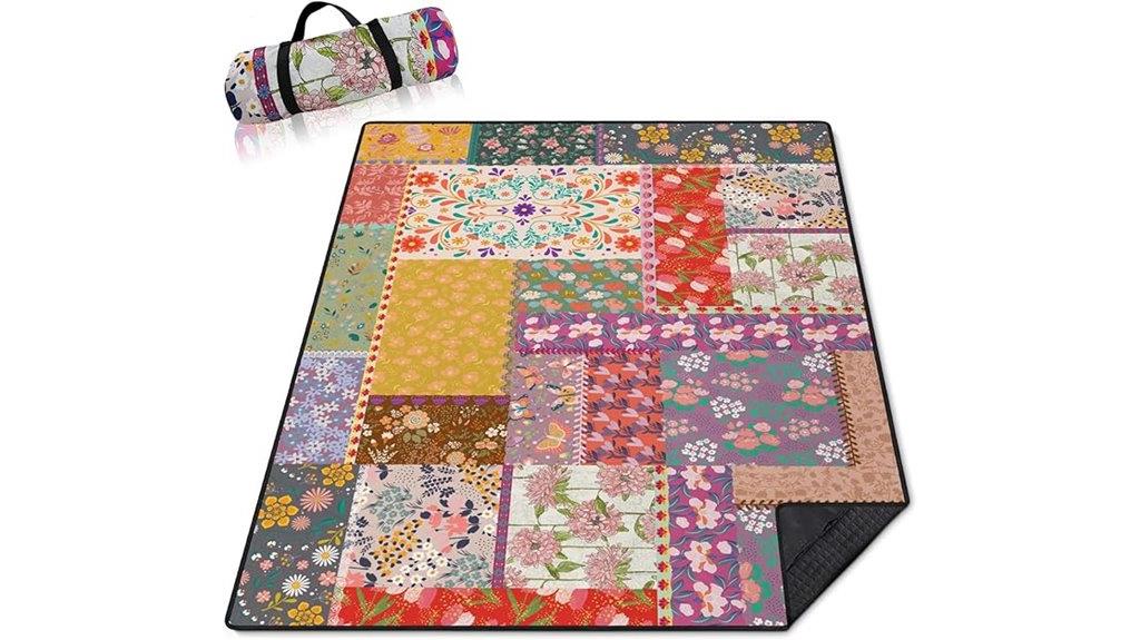 boho waterproof picnic blanket