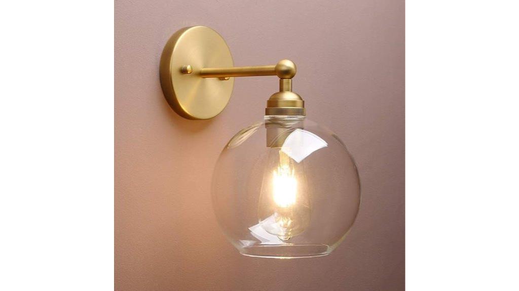 brass boho vanity sconce