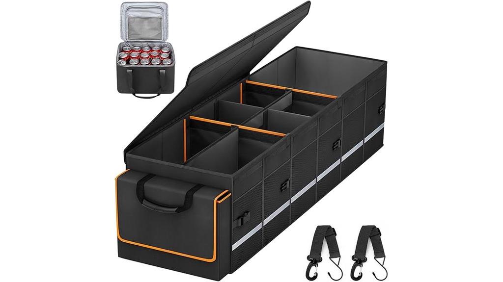 car trunk storage with cooler