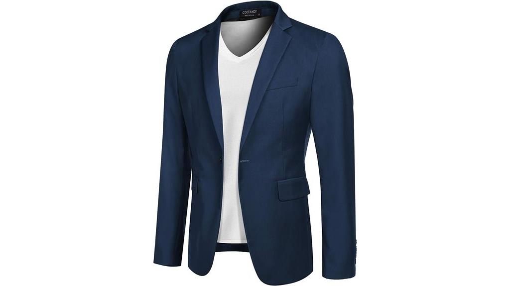casual one button blazer