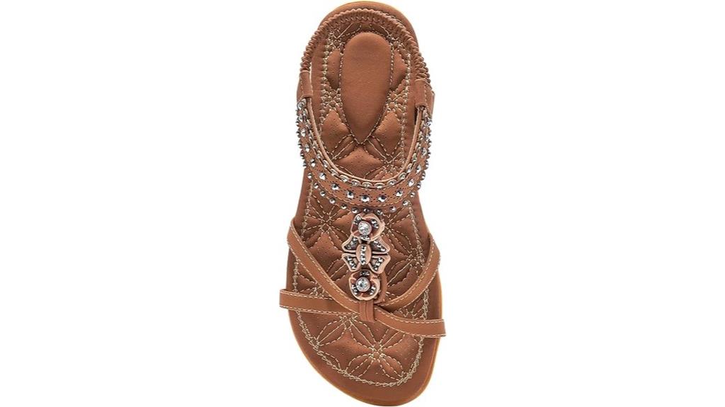 casual summer beach flats