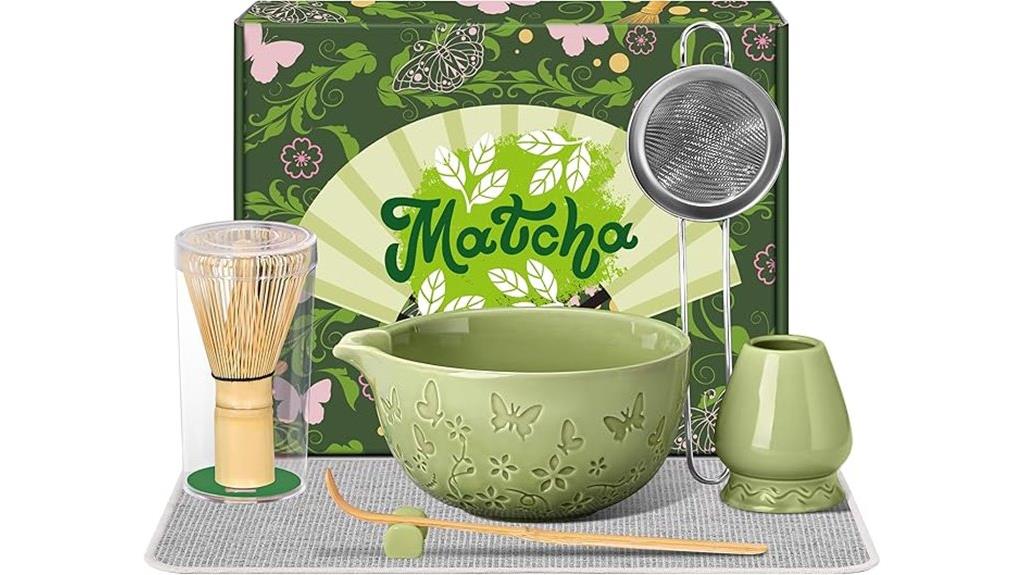 ceramic matcha whisk set