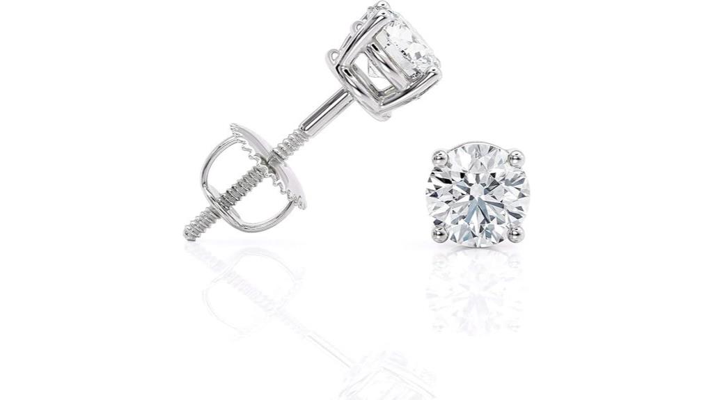 certified lab grown diamond earrings