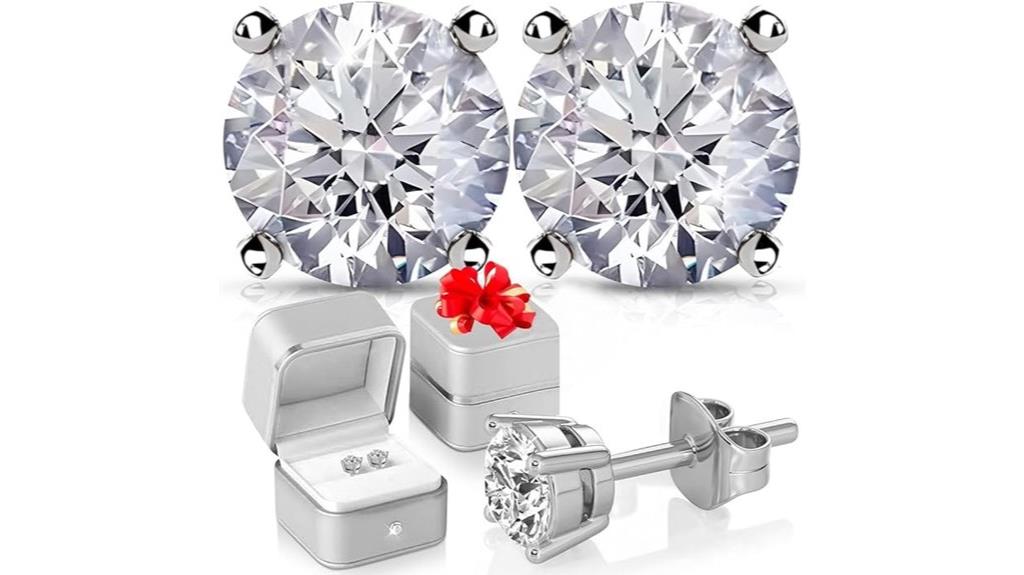 certified lab grown earrings