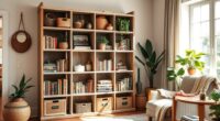 chic boho bookcase ideas