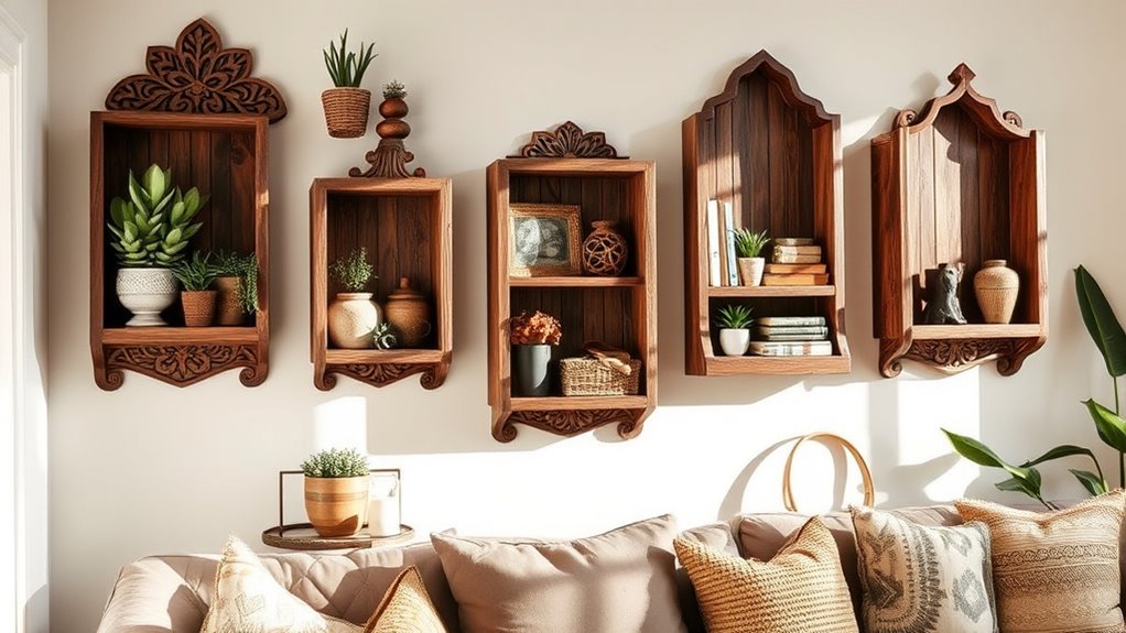 chic boho shelving ideas