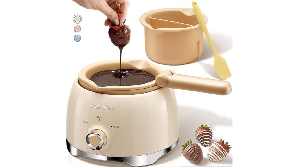 chocolate melting pot includes