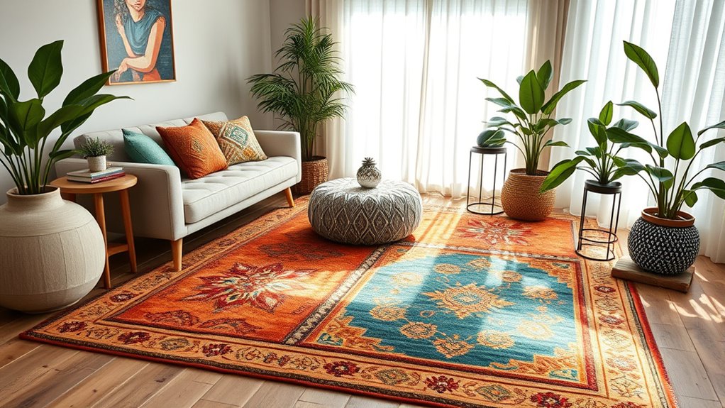 choosing suitable boho rugs