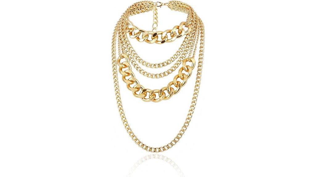 chunky gold necklace women s