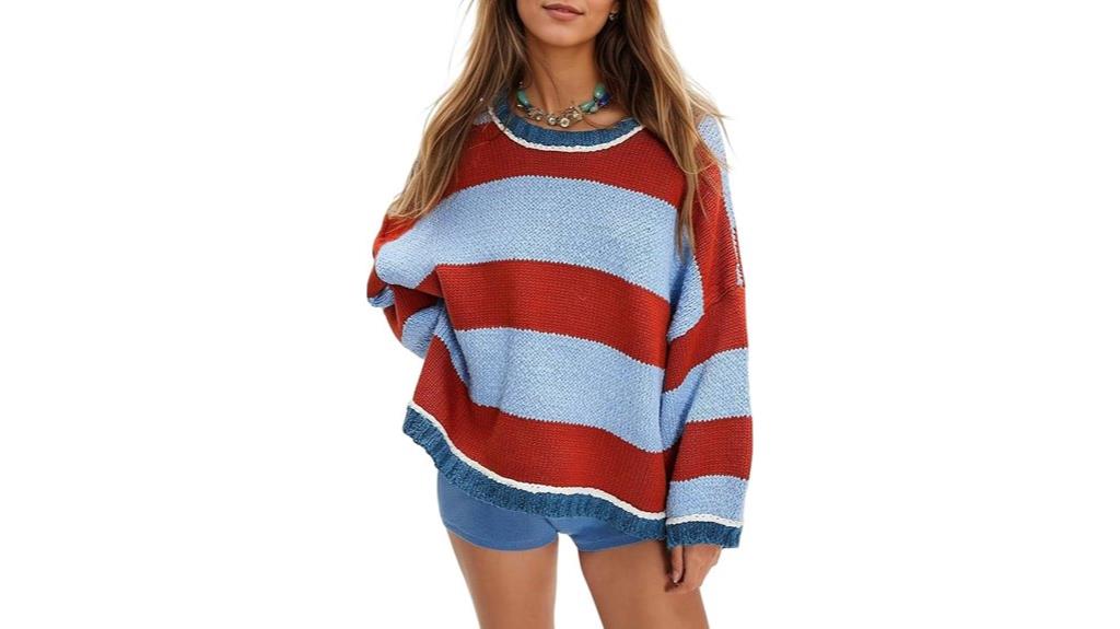 chunky striped women s sweaters
