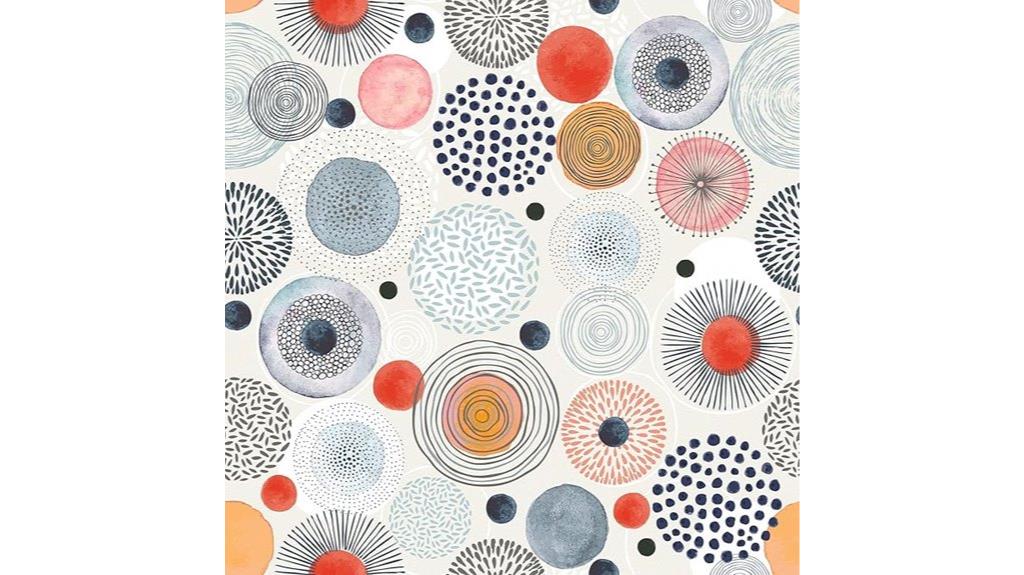 circle pattern peel stick