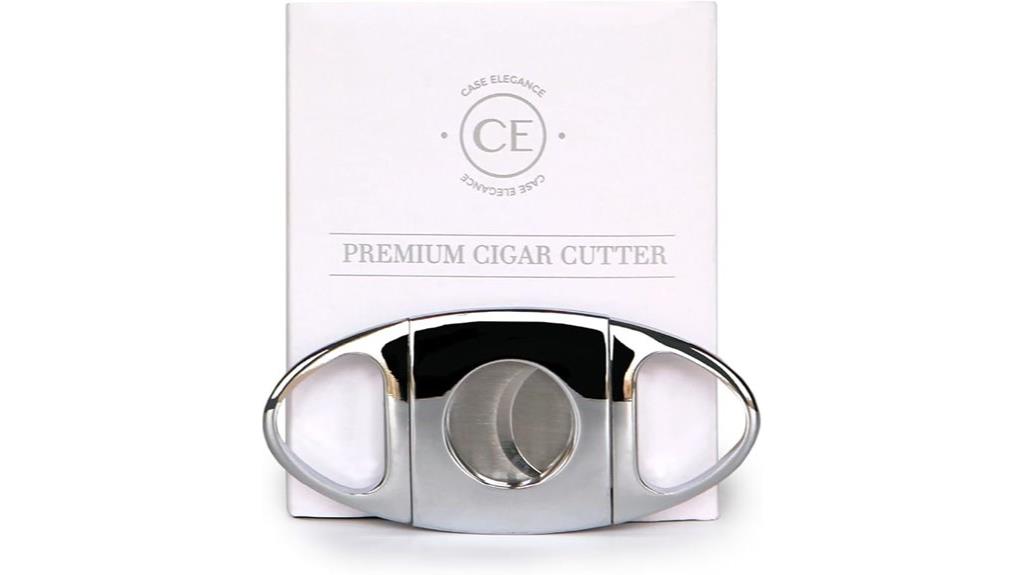 classic stainless steel cigar cutter