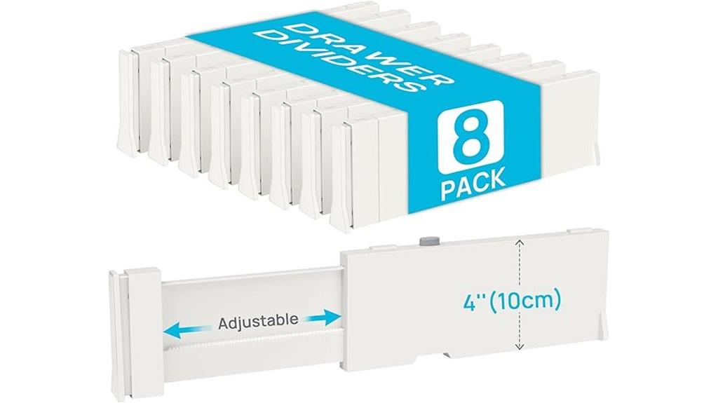 clothes drawer dividers set