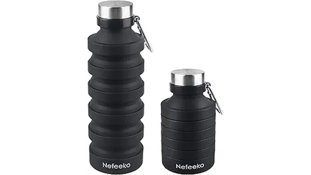 collapsible bpa free travel bottle