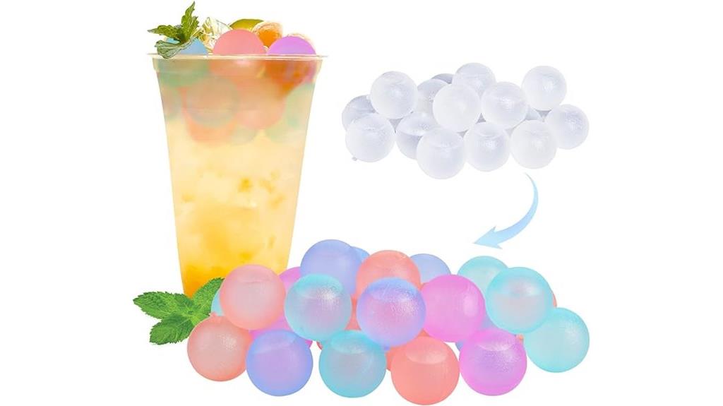 color changing reusable ice