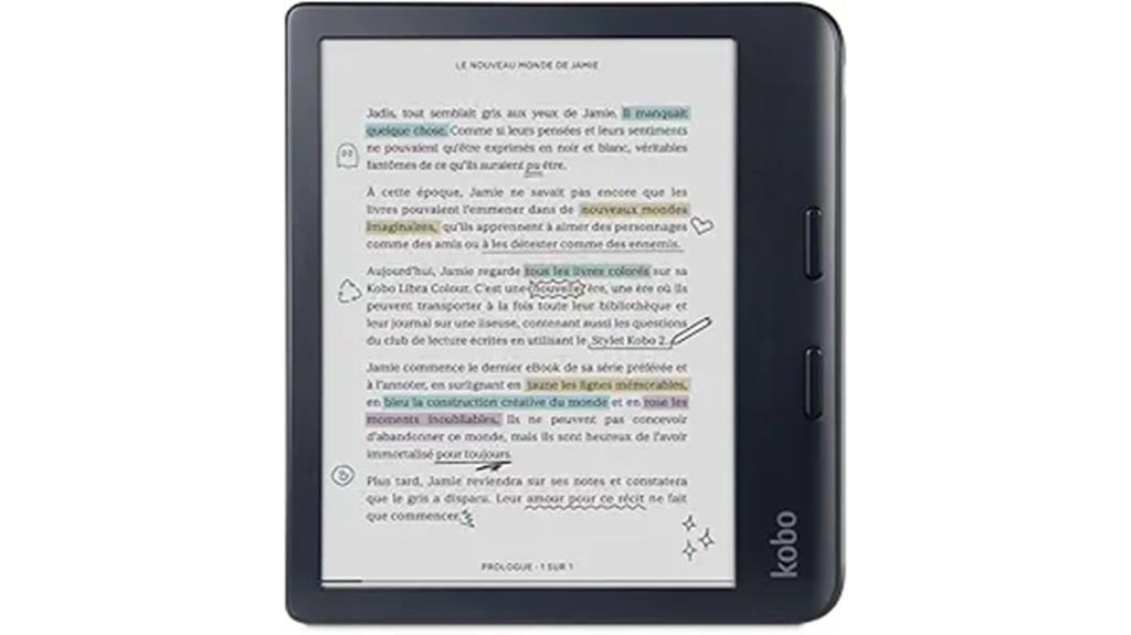 color e ink kindle